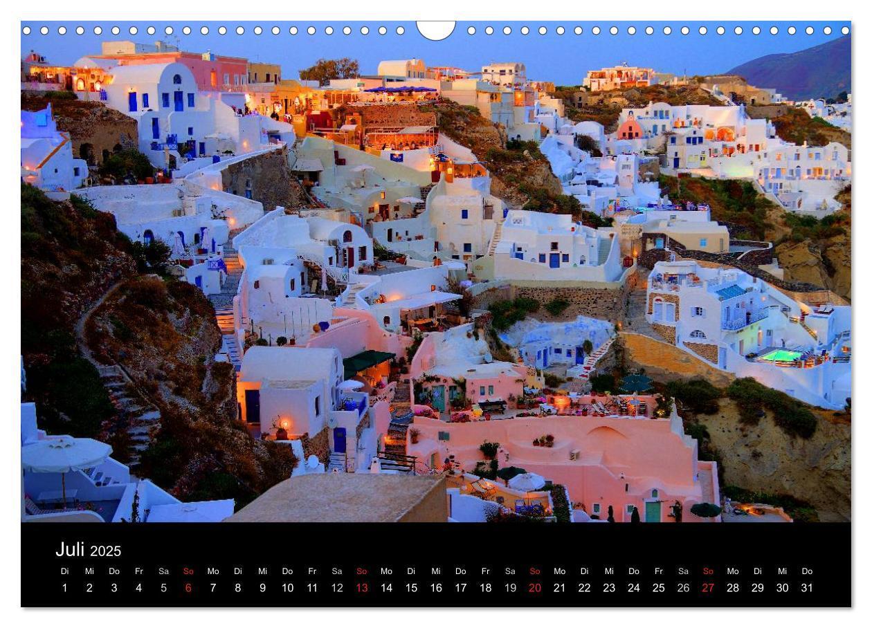 Bild: 9783435828586 | Santorini ¿ Leben auf dem Vulkan (Wandkalender 2025 DIN A3 quer),...