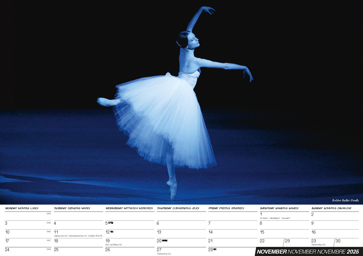 Bild: 9798893610390 | Ballett Kalender 2025 | Kalender | 14 S. | Deutsch | 2025