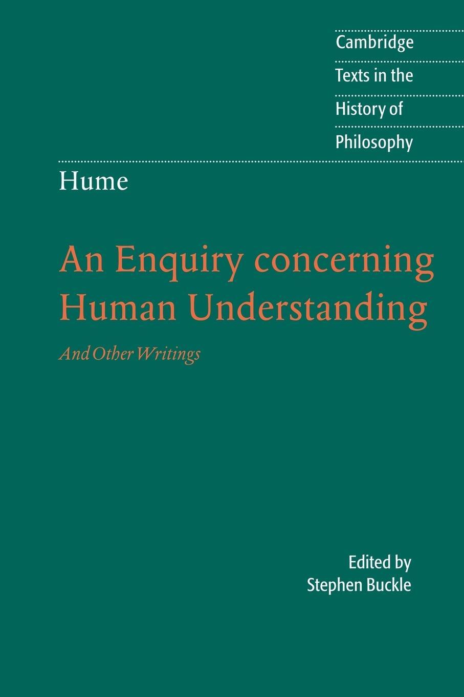 Cover: 9780521604031 | An Enquiry Concerning Human Understanding | And Other Writings | Hume