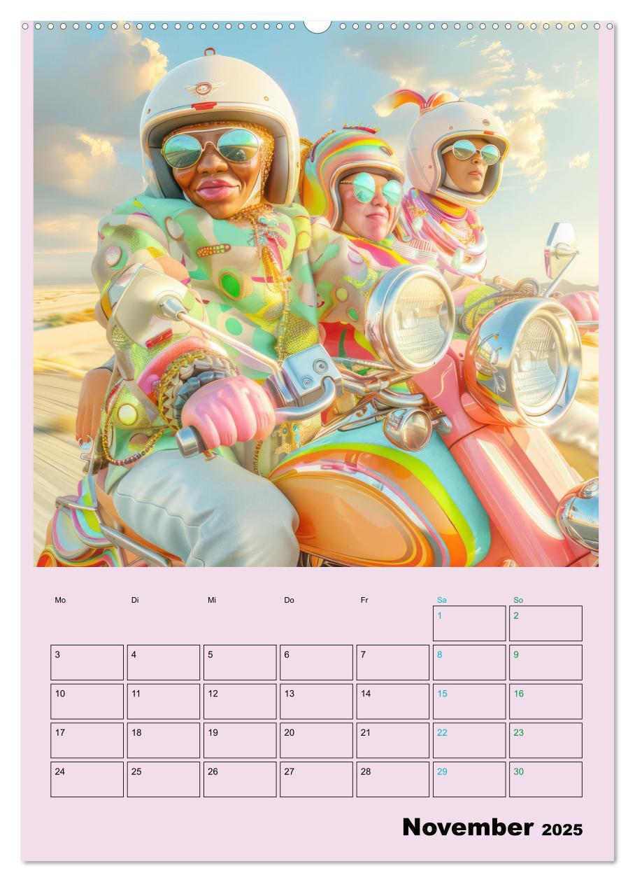 Bild: 9783457171714 | Retro Wüstenfestival - Planer (hochwertiger Premium Wandkalender...