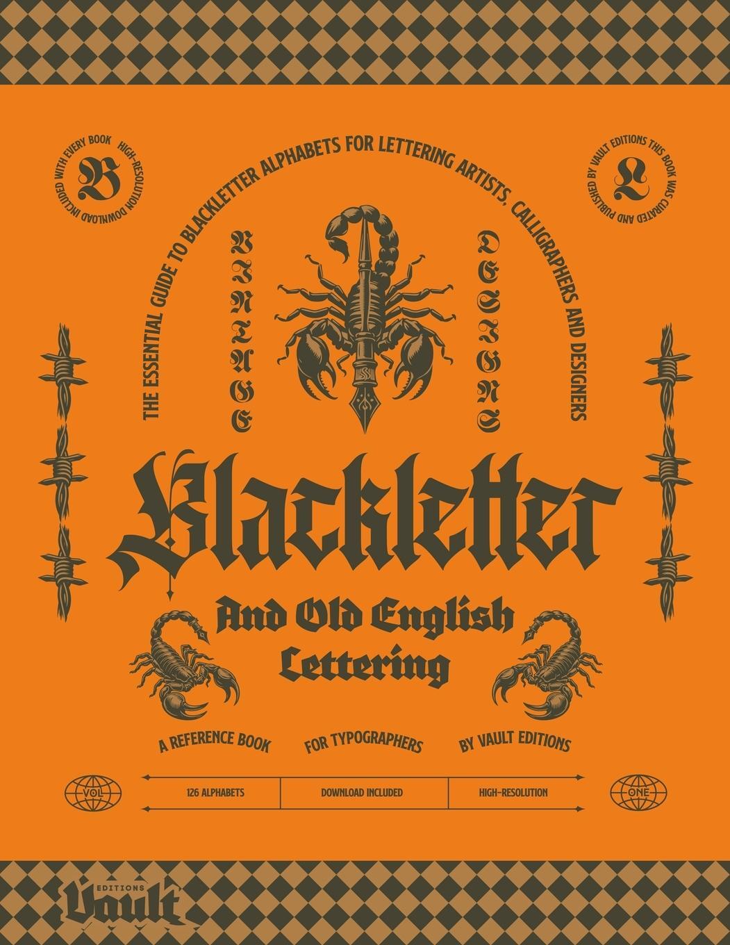 Cover: 9781922966292 | Blackletter and Old English Lettering Reference Book | Kale James