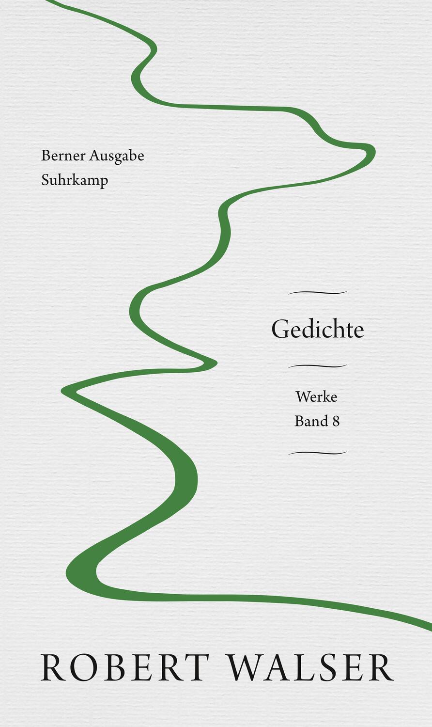 Cover: 9783518430132 | Werke. Berner Ausgabe | Band 8: Gedichte | Robert Walser | Taschenbuch