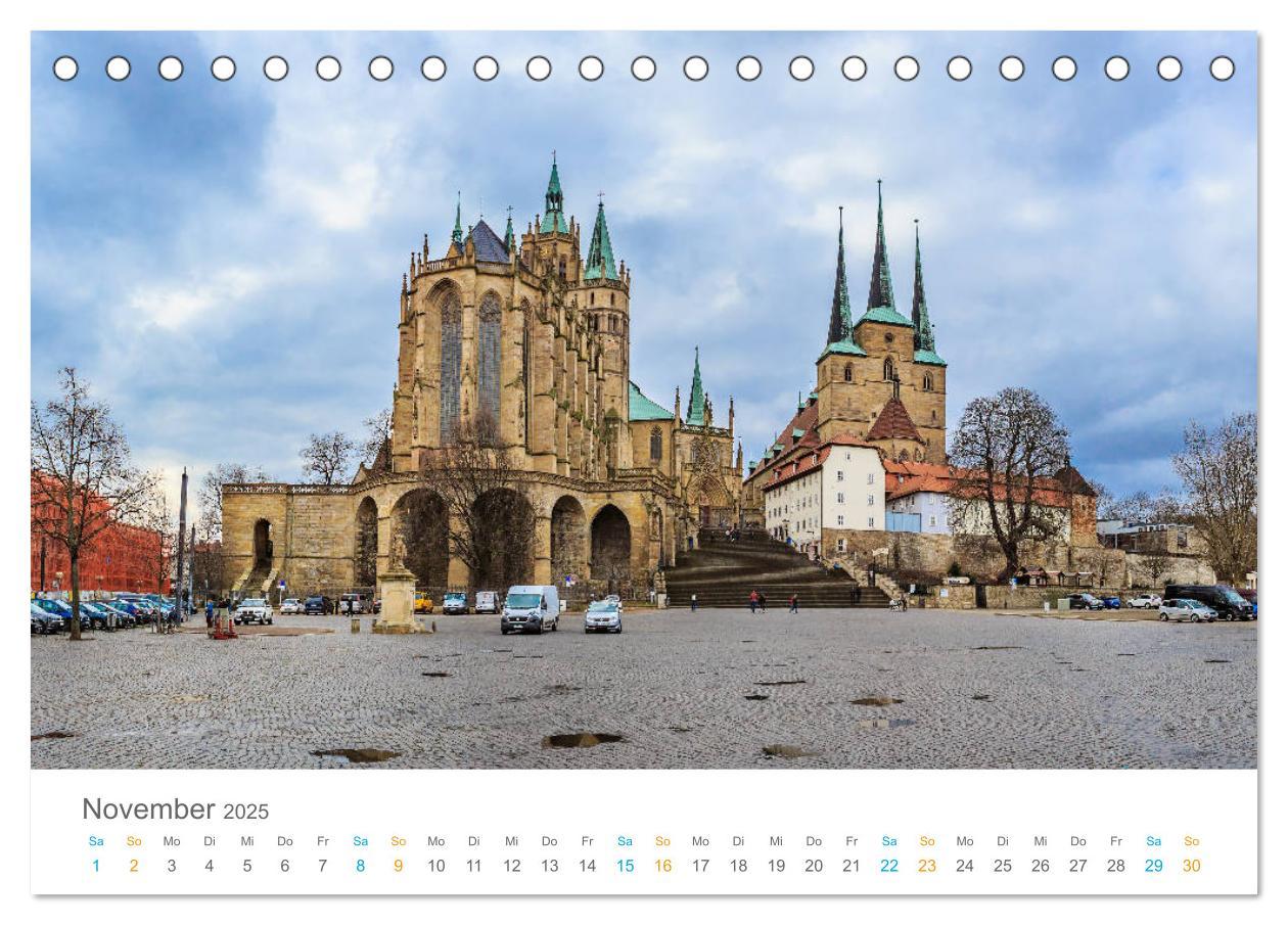 Bild: 9783435320189 | Erfurt - Stadt der Türme (Tischkalender 2025 DIN A5 quer), CALVENDO...