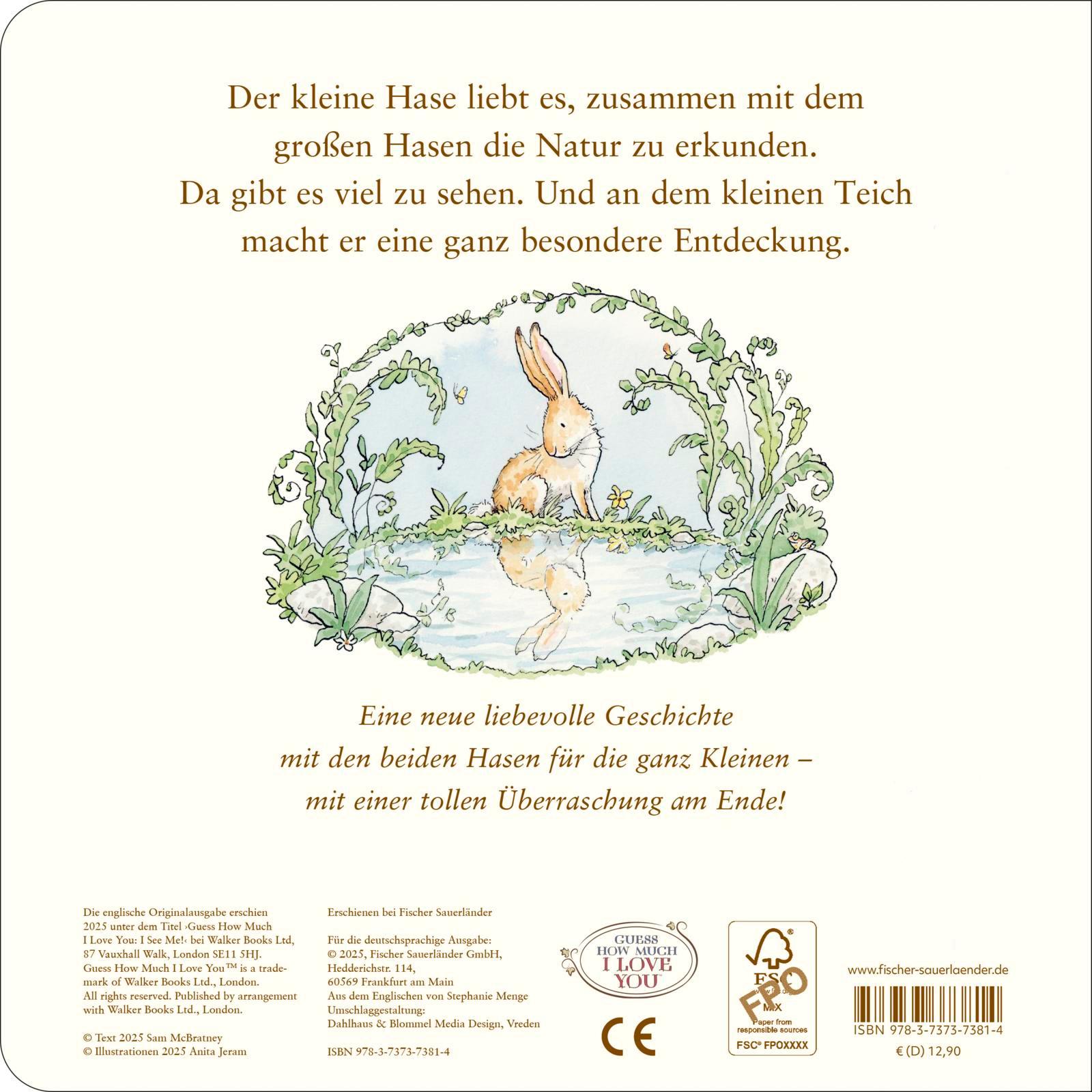 Rückseite: 9783737373814 | Weißt du eigentlich, wie lieb ich dich hab? Kleiner Hase, das bist du!