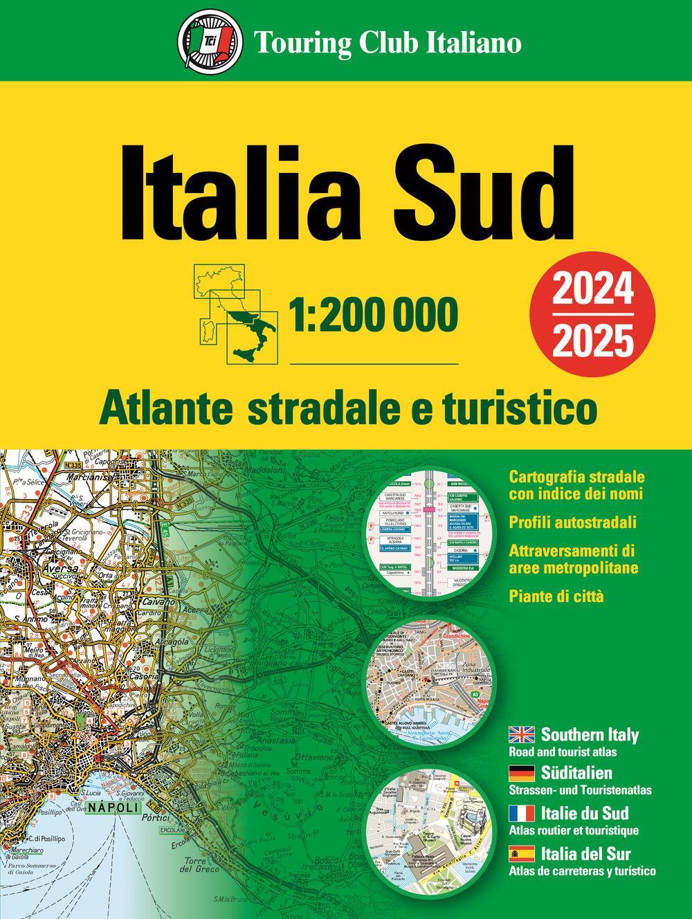 Cover: 9788836580927 | Italy South atlas - atlante stradale Sud 2024/2025 | Taschenbuch