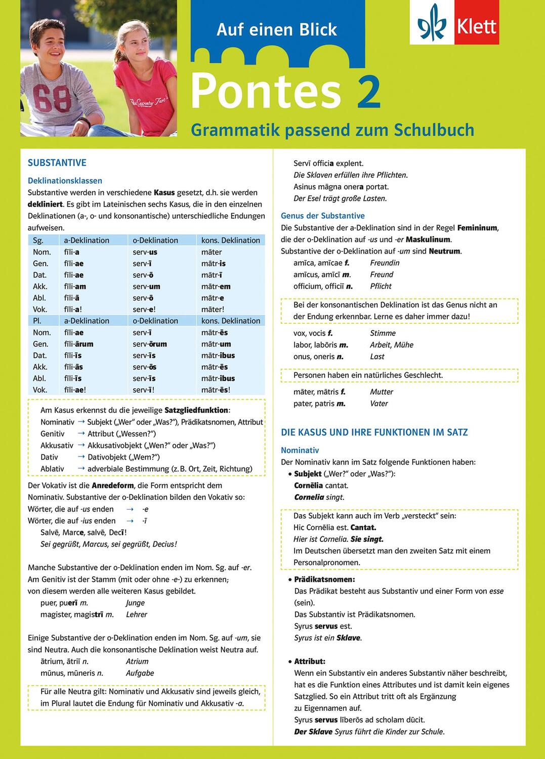 Cover: 9783129261286 | Pontes 02 Grammatik passend zum Schulbuch | (Land-)Karte | Deutsch