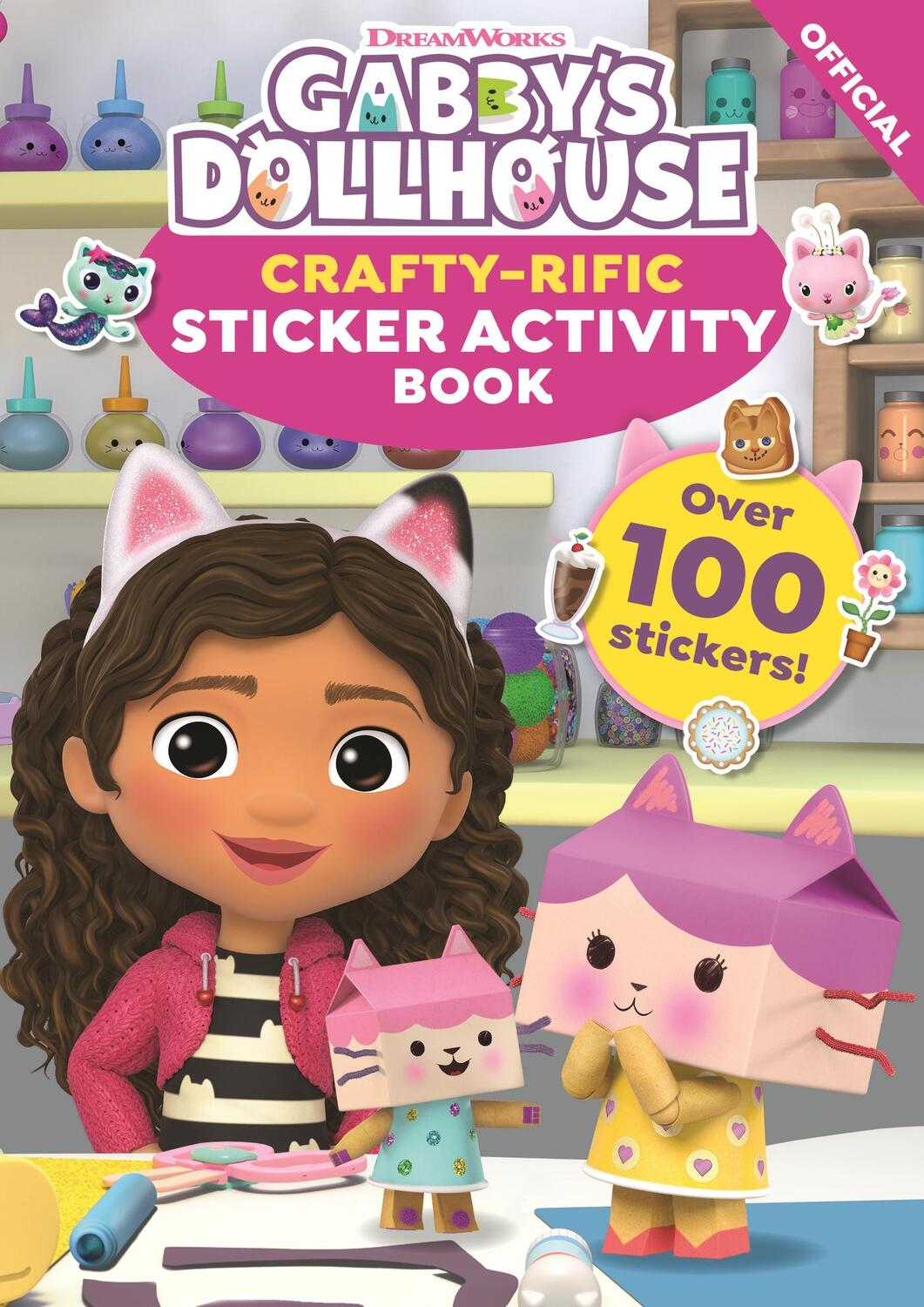 Cover: 9781408371770 | DreamWorks Gabby's Dollhouse: Crafty-Rific Sticker Activity Book