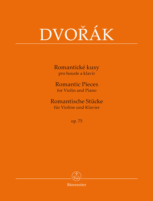 Cover: 9790260107175 | Romantische Stücke (Romantické kusy) op. 75 für Violine und Klavier