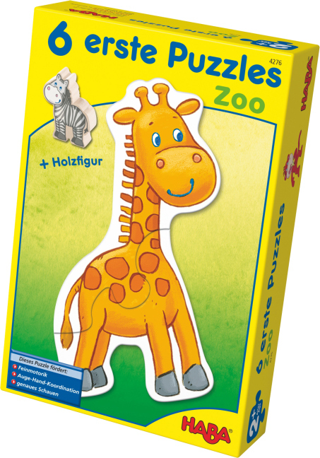 Cover: 4010168042763 | 6 erste Puzzles - Zoo (Kinderpuzzle) | Spiel | In Spielebox | 2013