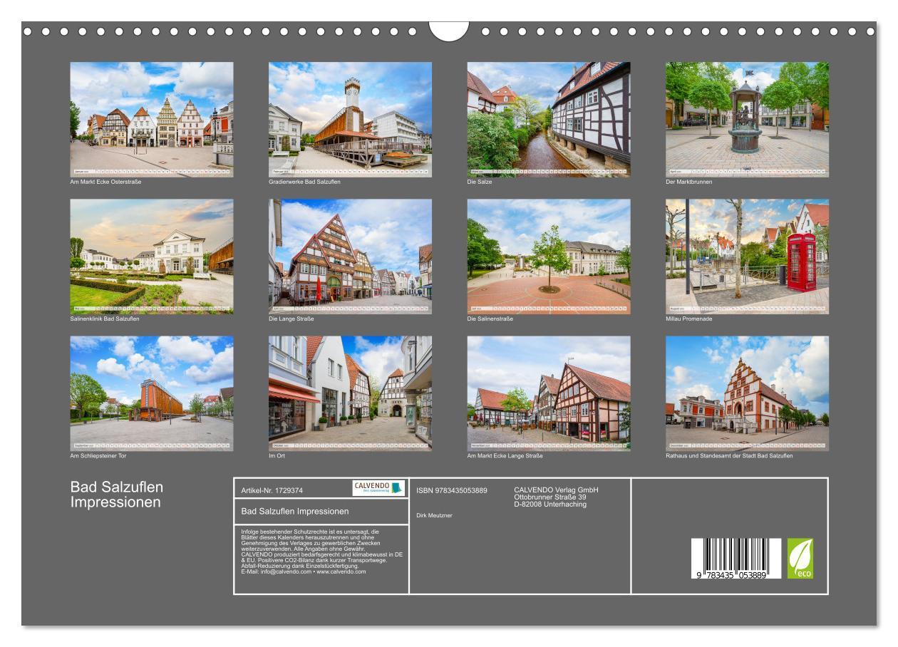 Bild: 9783435053889 | Bad Salzuflen Impressionen (Wandkalender 2025 DIN A3 quer),...