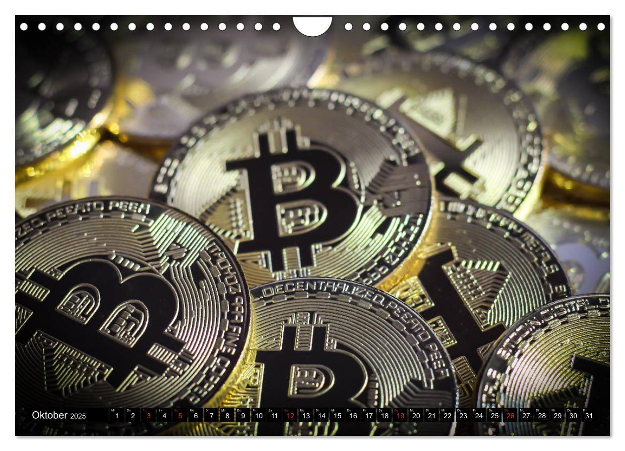 Bild: 9783435313884 | Bitcoins (Wandkalender 2025 DIN A4 quer), CALVENDO Monatskalender