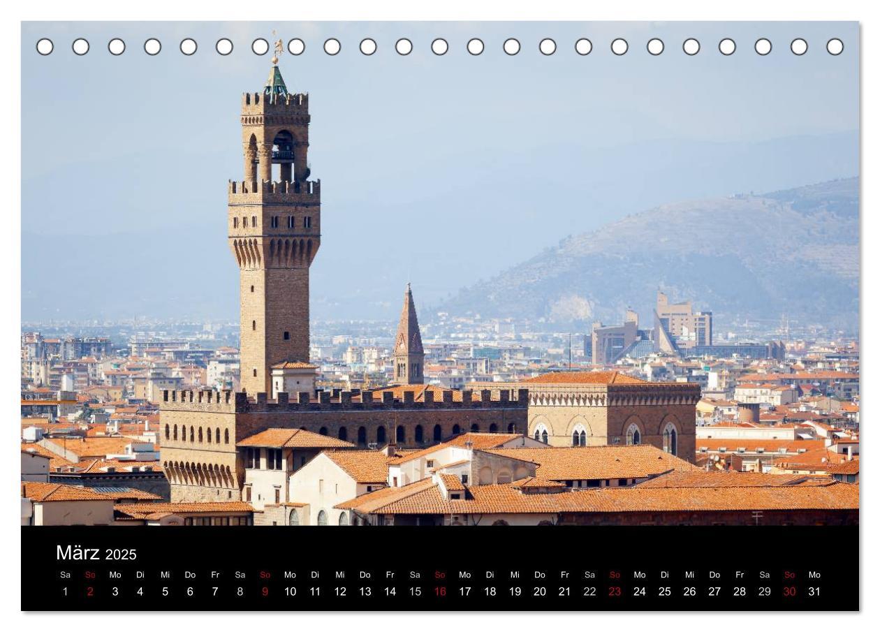 Bild: 9783435721191 | Florenz (Tischkalender 2025 DIN A5 quer), CALVENDO Monatskalender