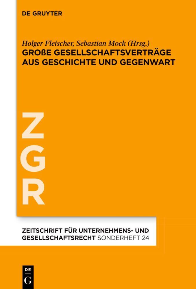 Cover: 9783110738483 | Große Gesellschaftsverträge aus Geschichte und Gegenwart | Buch | VII