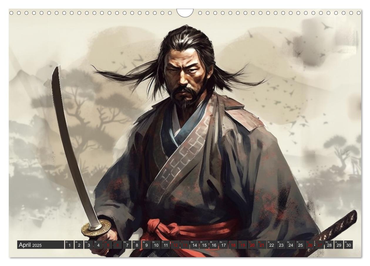 Bild: 9783383898266 | Samurai - ein Leben in Meditation (Wandkalender 2025 DIN A3 quer),...