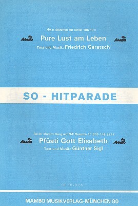Cover: 9990090859743 | Pure Lust am Leben und Pfüati Gott Elisabeth: für Salonorchester