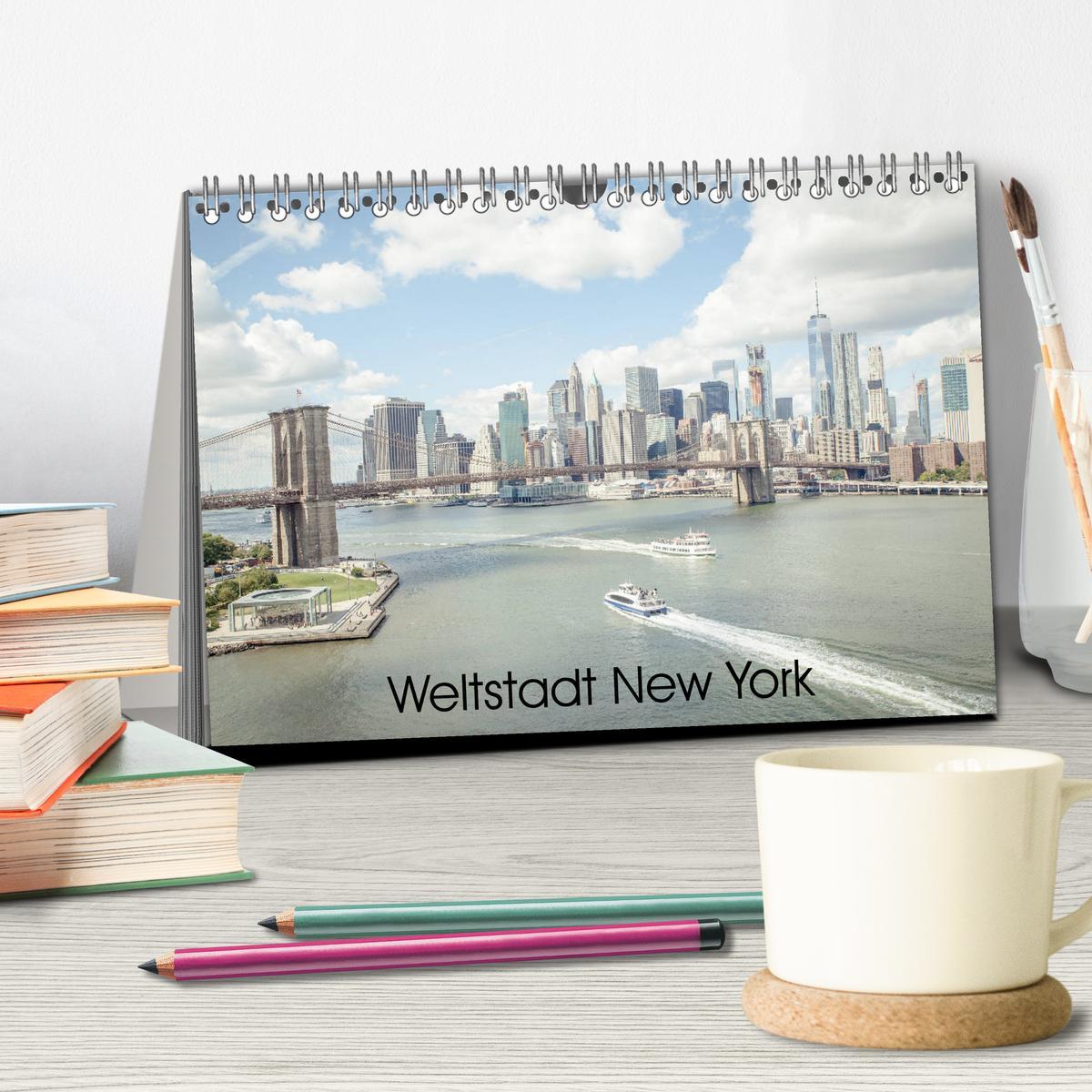 Bild: 9783435184866 | Weltstadt New York (Tischkalender 2025 DIN A5 quer), CALVENDO...