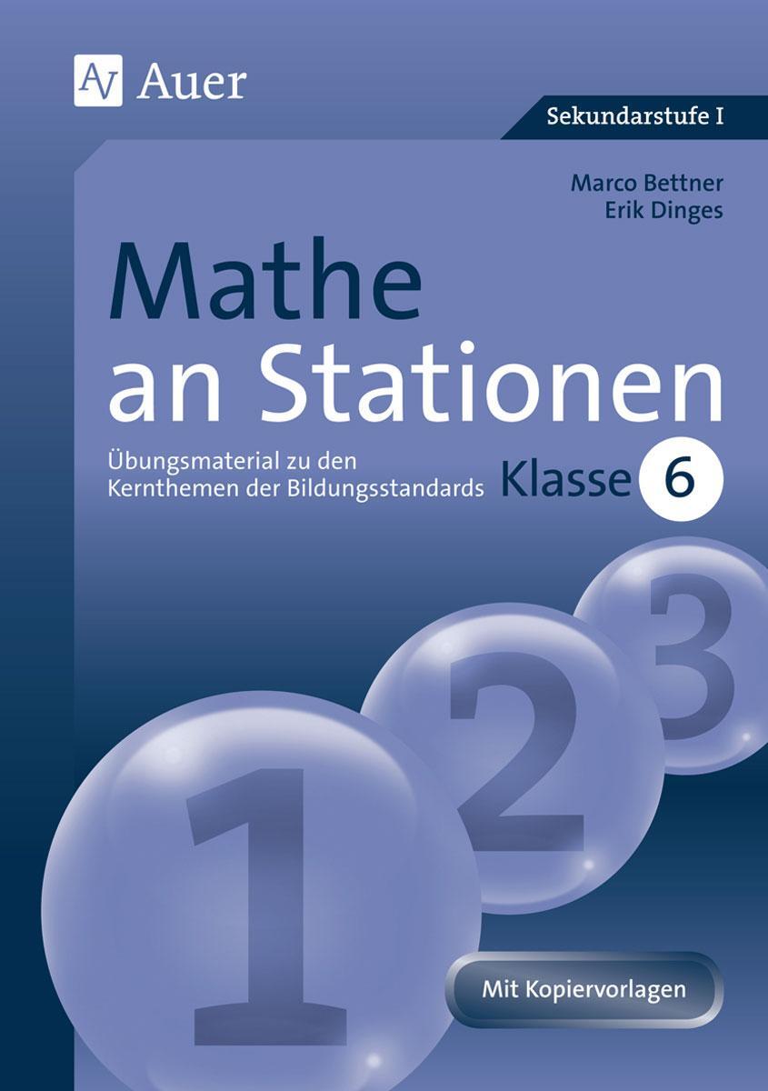 Cover: 9783403062448 | Mathe an Stationen | Marco Bettner (u. a.) | Broschüre | Deutsch
