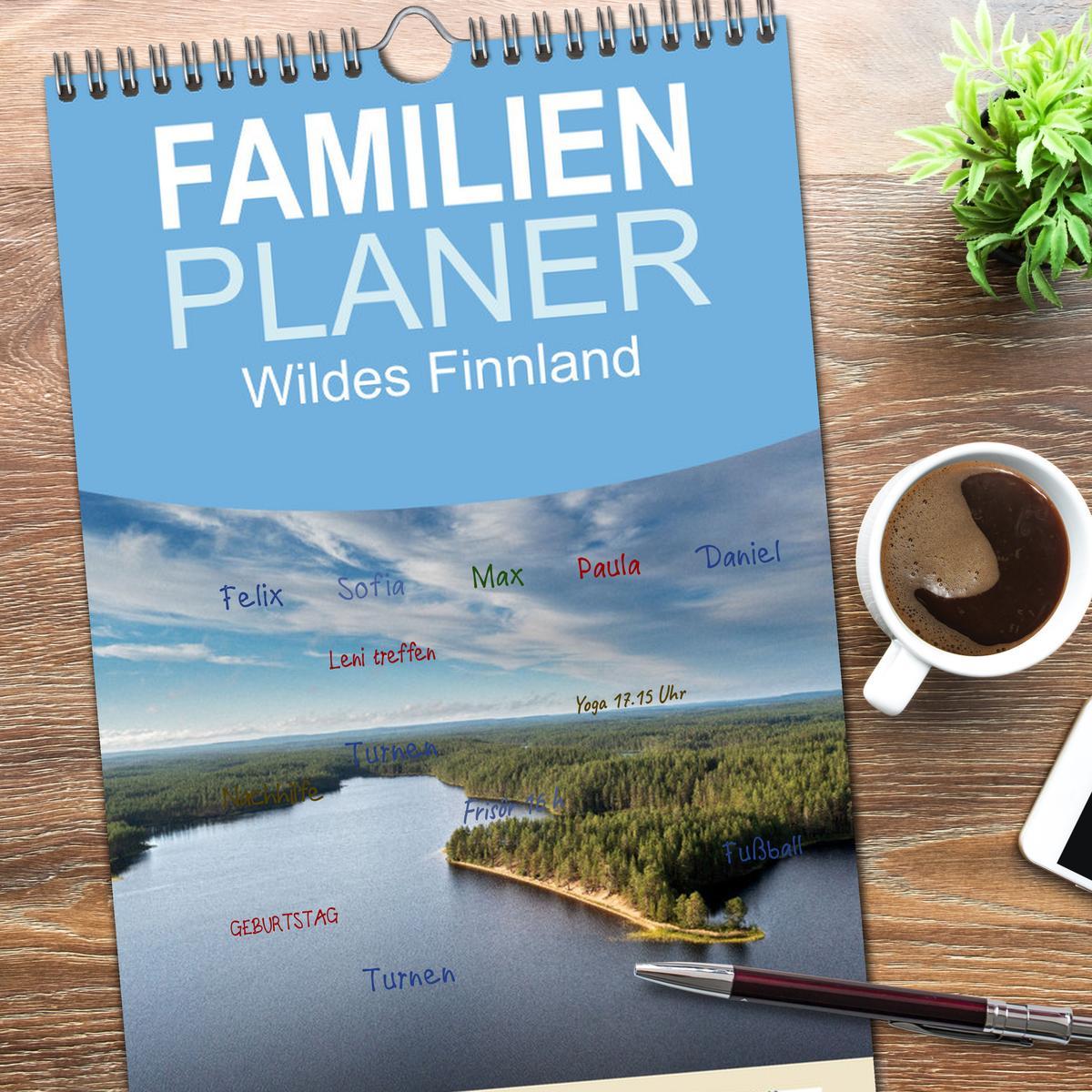 Bild: 9783457193426 | Familienplaner 2025 - Wildes Finnland mit 5 Spalten (Wandkalender,...