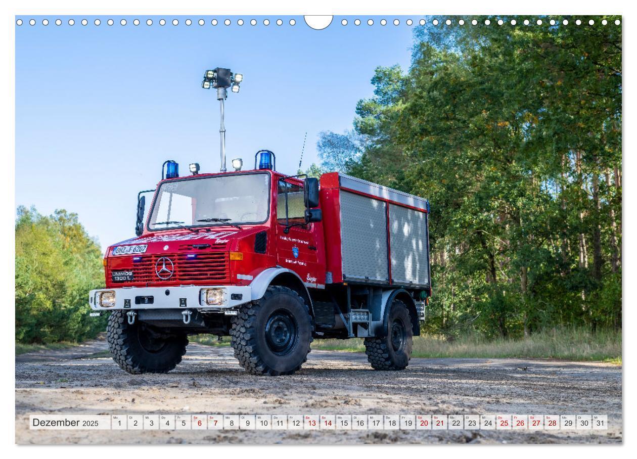 Bild: 9783383931604 | Die 4 UNIMOGS der Feuerwehr Schwanewede (Wandkalender 2025 DIN A3...