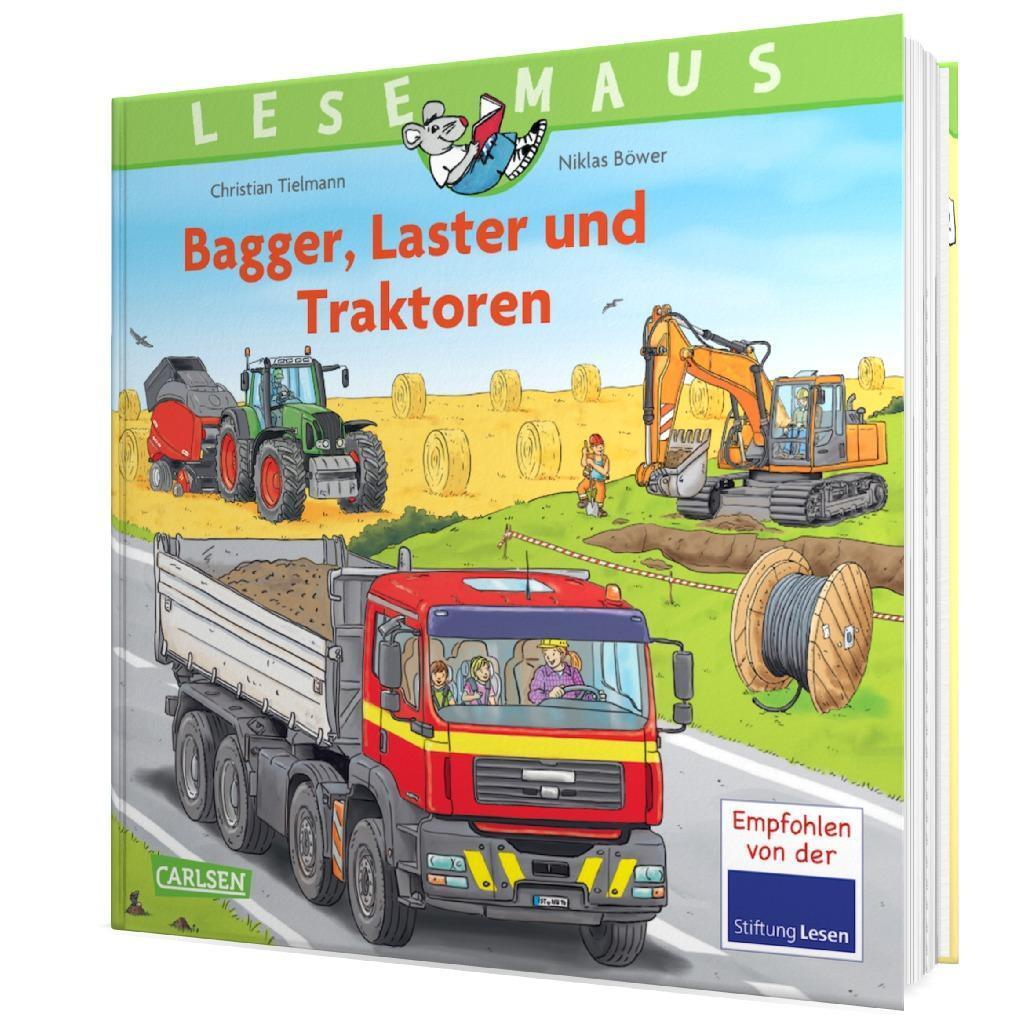 Bild: 9783551681171 | LESEMAUS Sonderbände: Bagger, Laster und Traktoren - Alles über...