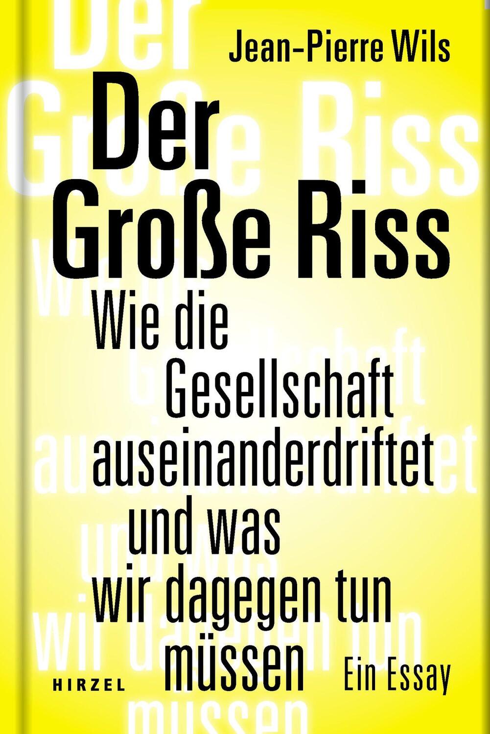 Cover: 9783777629186 | Der Große Riss | Jean-Pierre Wils | Buch | Deutsch | 2022