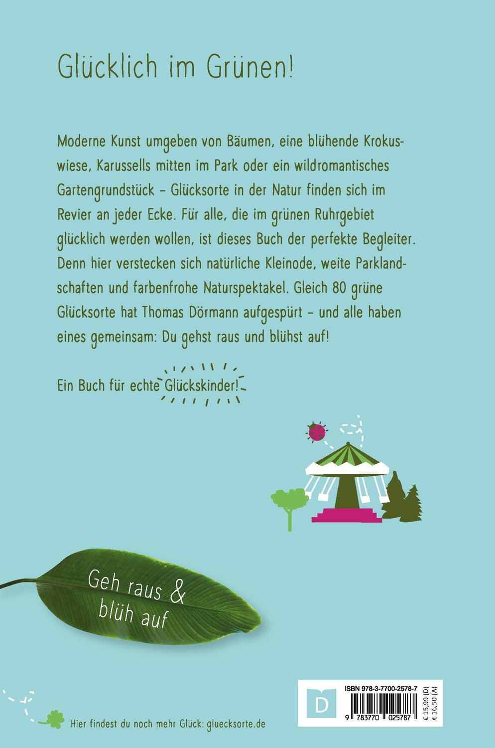 Rückseite: 9783770025787 | Grüne Glücksorte im Ruhrgebiet | Thomas Dörmann | Taschenbuch | 168 S.