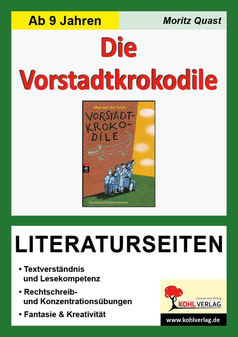 Cover: 9783866321267 | Die Vorstadtkrokodile - Literaturseiten | Literaturseiten mit Lösungen