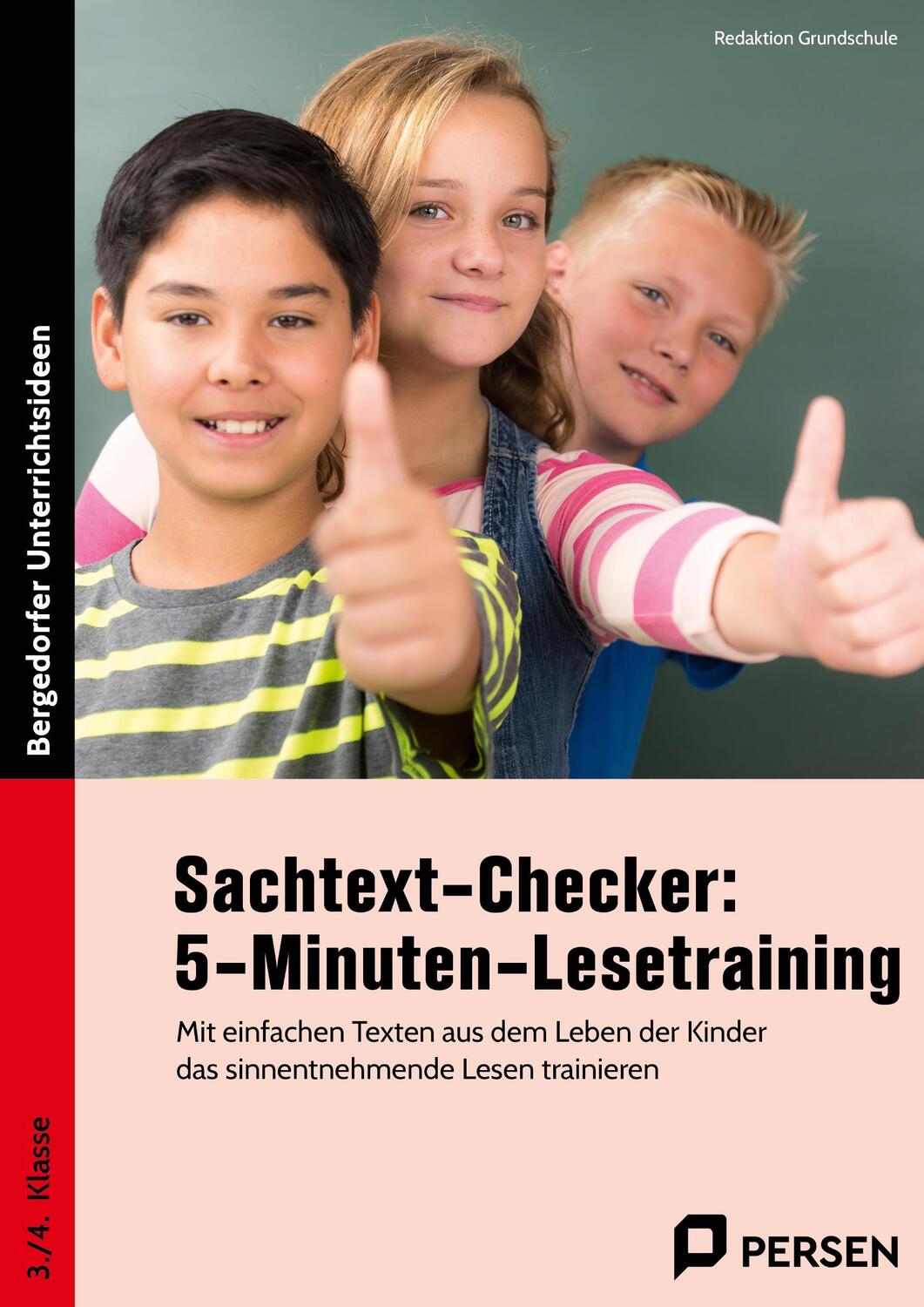 Cover: 9783403212003 | Sachtext-Checker: 5-Minuten-Lesetraining - GS | Broschüre | 24 S.