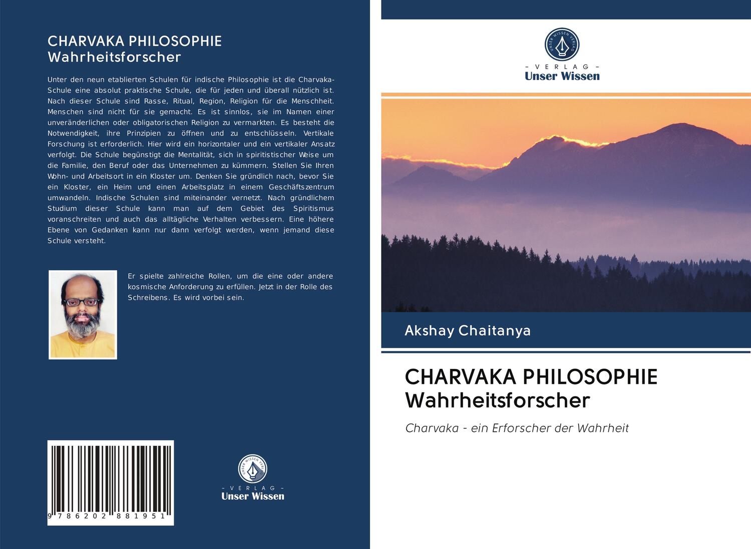 Cover: 9786202881951 | CHARVAKA PHILOSOPHIE Wahrheitsforscher | Akshay Chaitanya | Buch