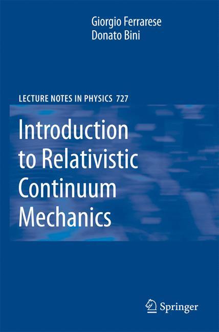 Cover: 9783642092183 | Introduction to Relativistic Continuum Mechanics | Donato Bini (u. a.)