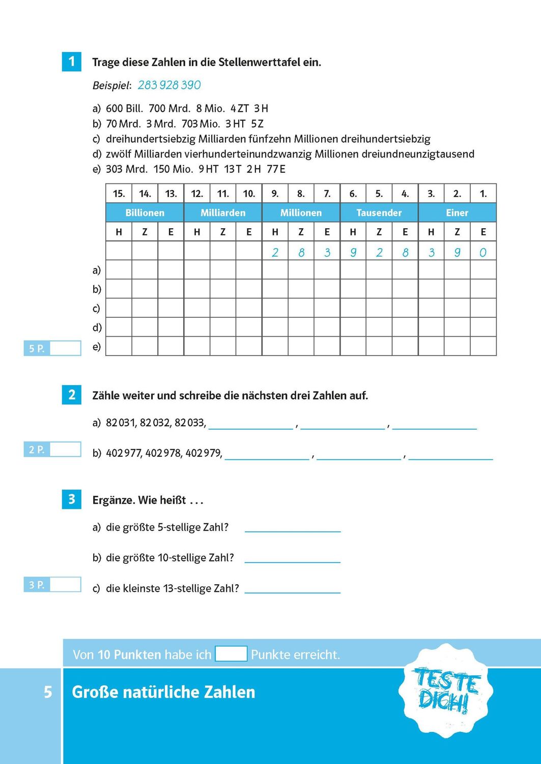 Bild: 9783125626027 | PONS Der große Testblock Mathematik 5./6. Klasse | Taschenbuch | 2024