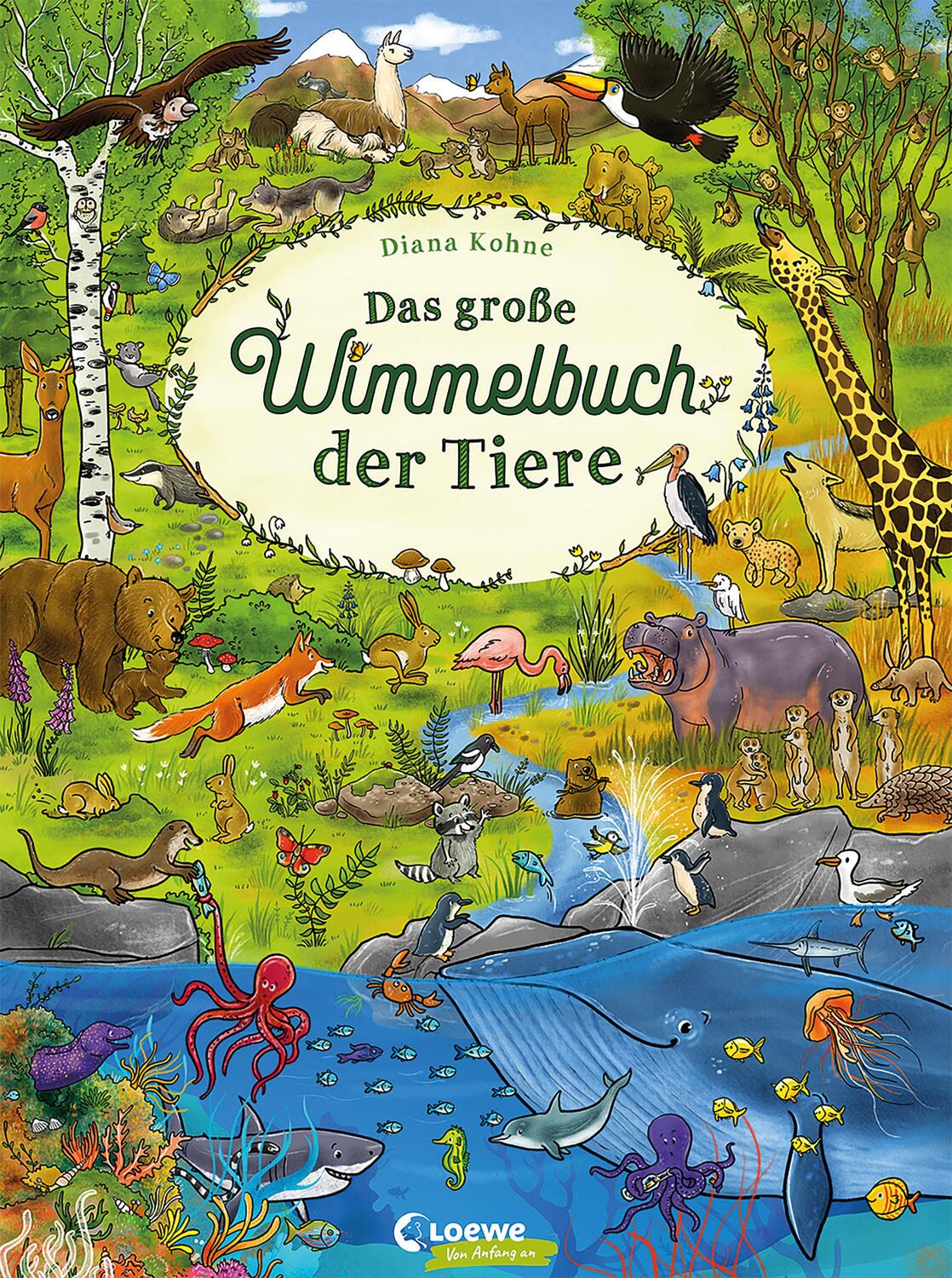 Cover: 9783743210523 | Das große Wimmelbuch der Tiere | Loewe Wimmelbücher (u. a.) | Buch