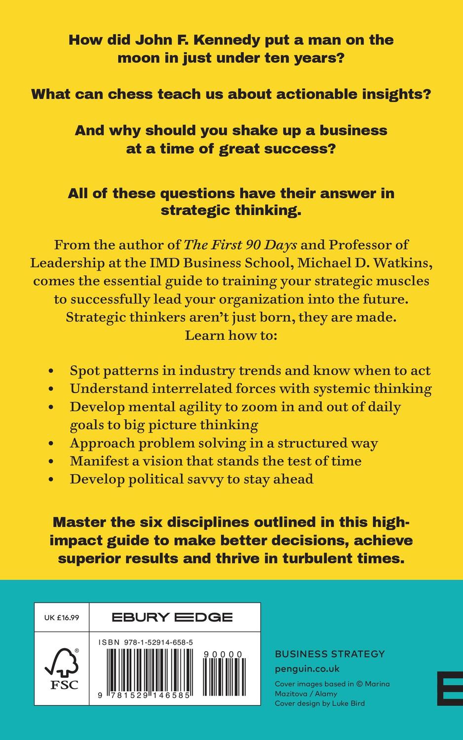 Rückseite: 9781529146585 | The Six Disciplines of Strategic Thinking | Michael Watkins | Buch
