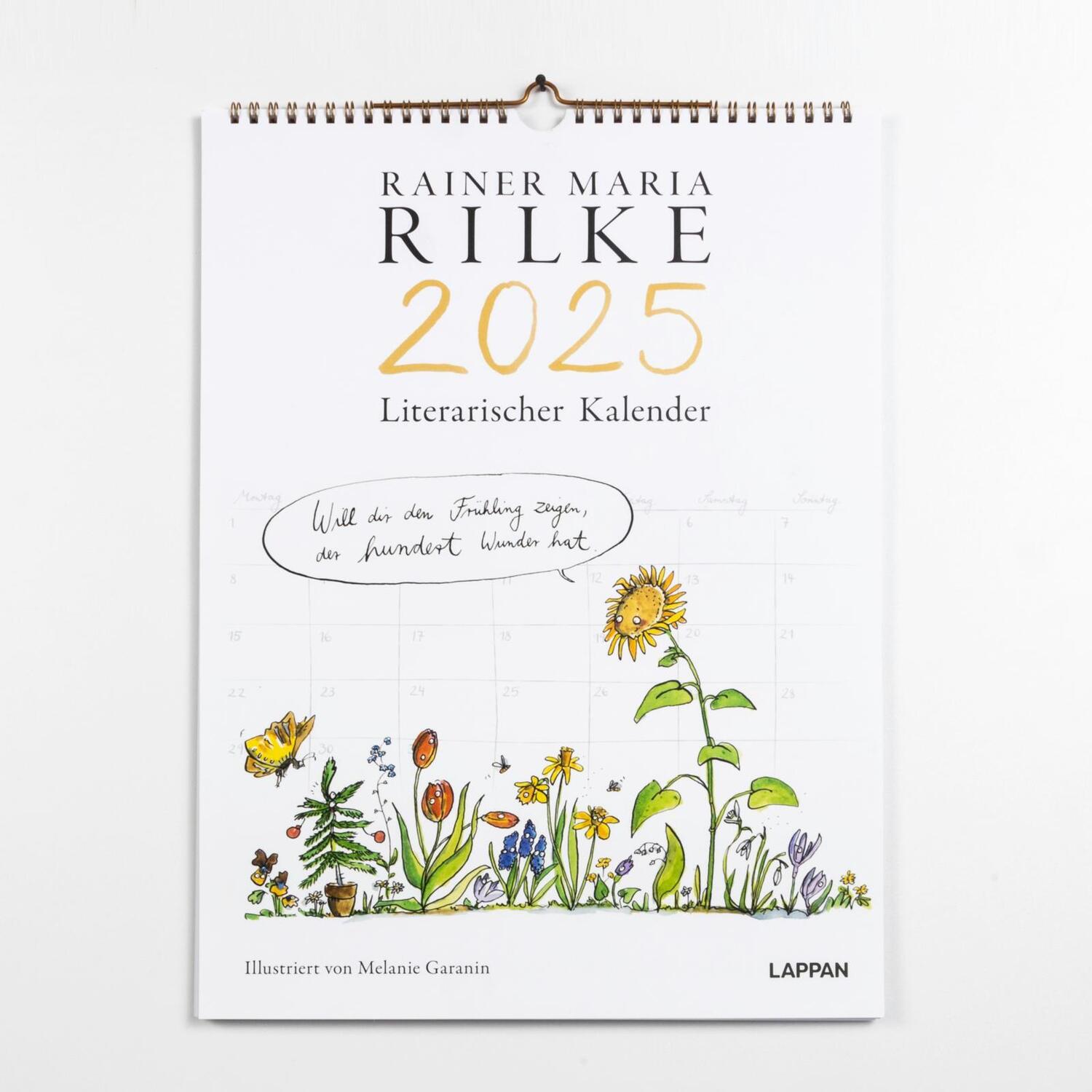 Bild: 9783830321521 | Rilke-Kalender 2025 - Wandkalender | Rainer Maria Rilke | Kalender