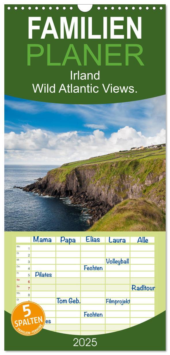 Cover: 9783457112656 | Familienplaner 2025 - Irland. Wild Atlantic Views. mit 5 Spalten...