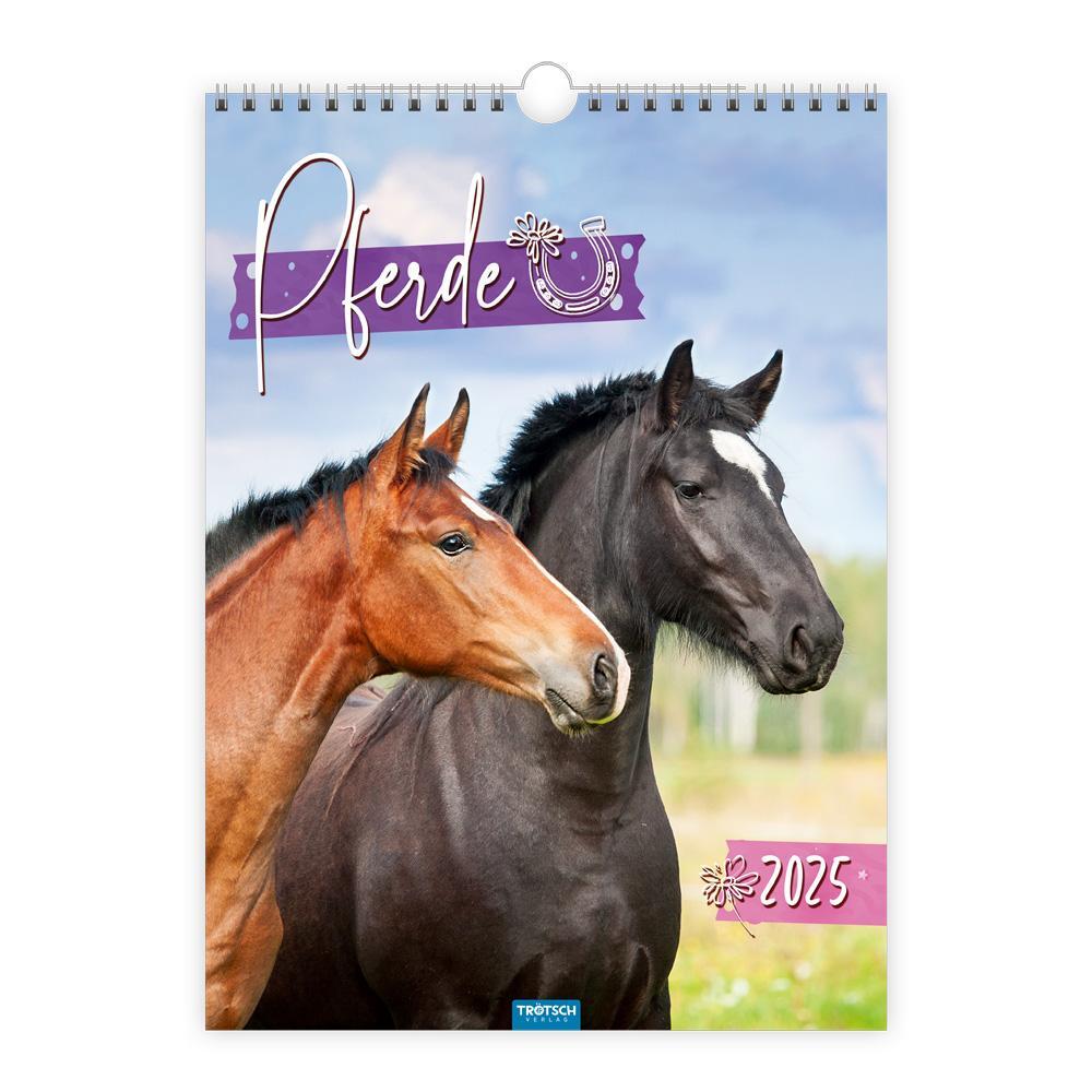 Cover: 9783988022059 | Trötsch Classickalender Pferde 2025 | Wandkalender | KG | Kalender