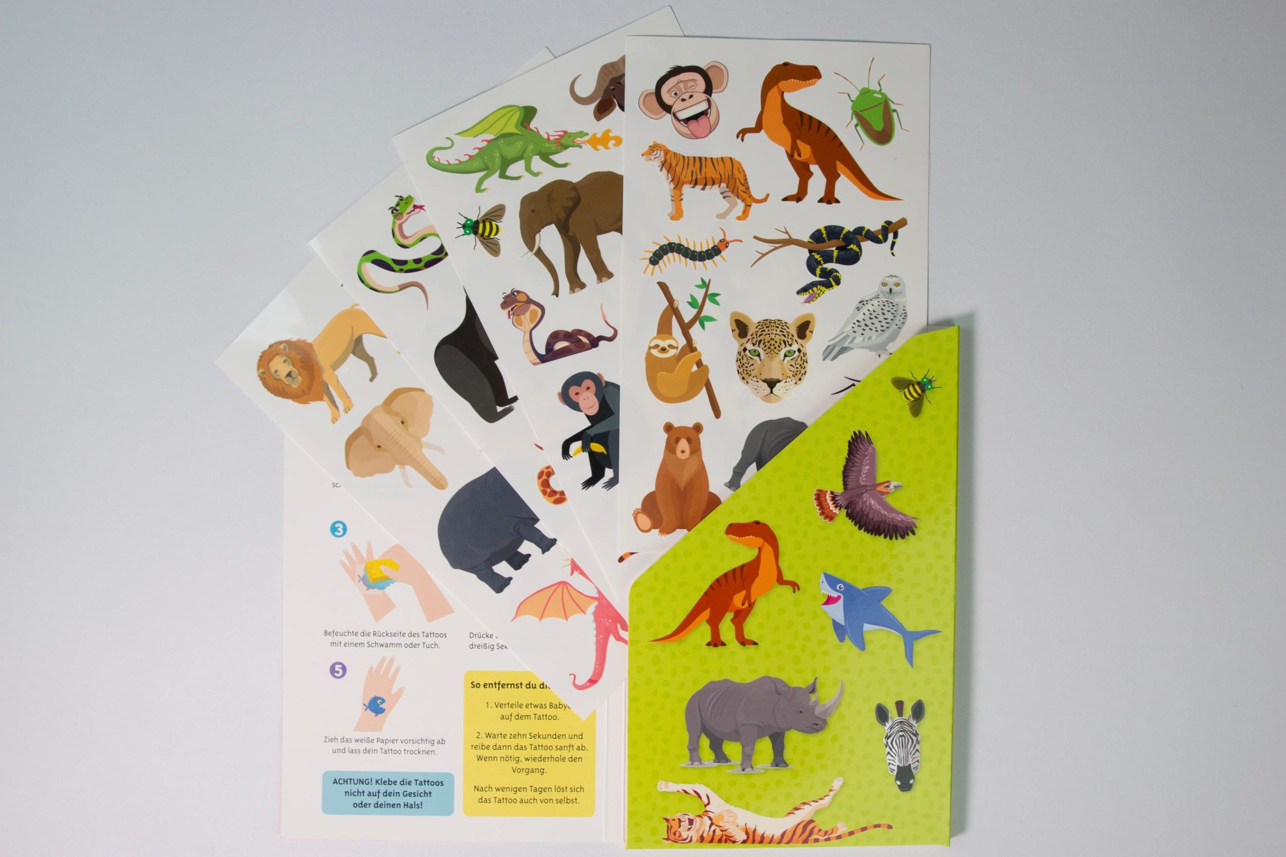 Bild: 9783743220287 | Meine schönsten Kindertattoos - Wilde Tiere | Svenja Pidde | Buch