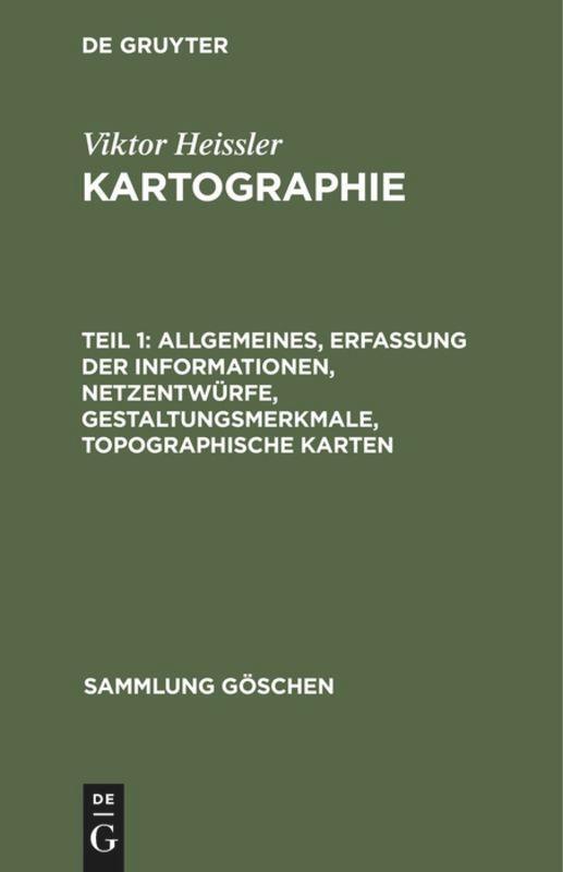 Cover: 9783110084559 | Allgemeines, Erfassung der Informationen, Netzentwürfe,...