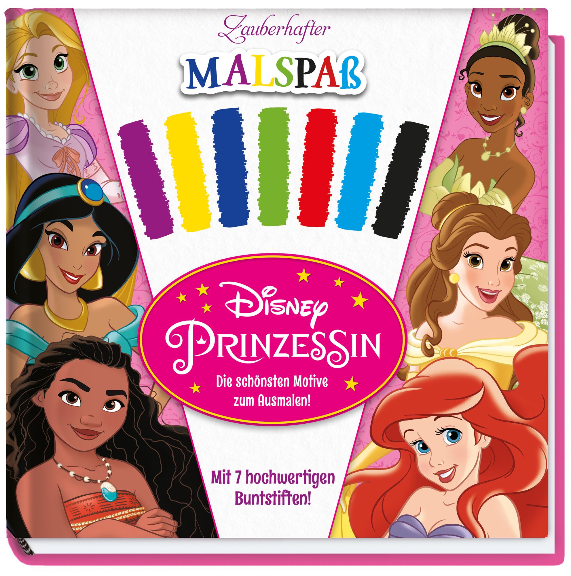 Cover: 9783833245145 | Disney Prinzessin: Zauberhafter Malspaß - Die schönsten Motive zum...