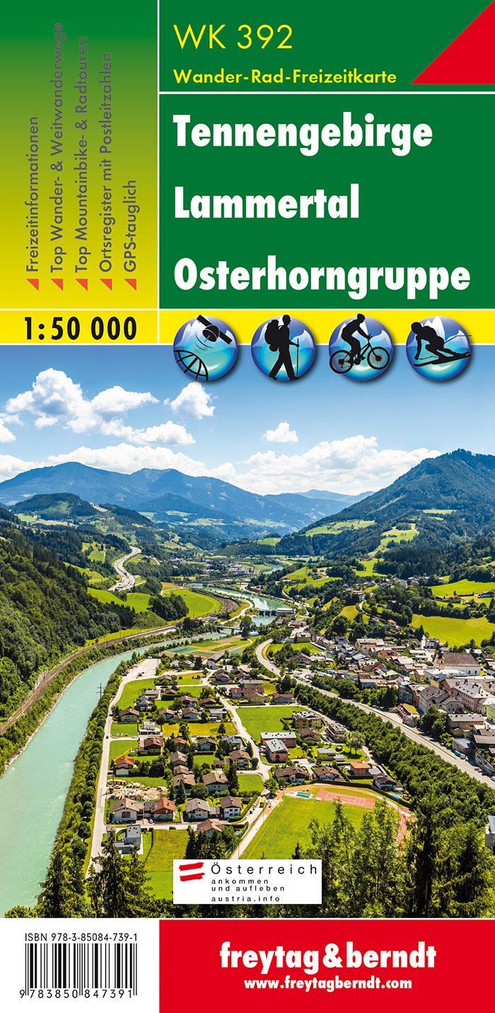 Cover: 9783850847391 | Tennengebirge, Lammertal, Gosaukamm 1 : 50 000. WK 392 | KG | gefalzt