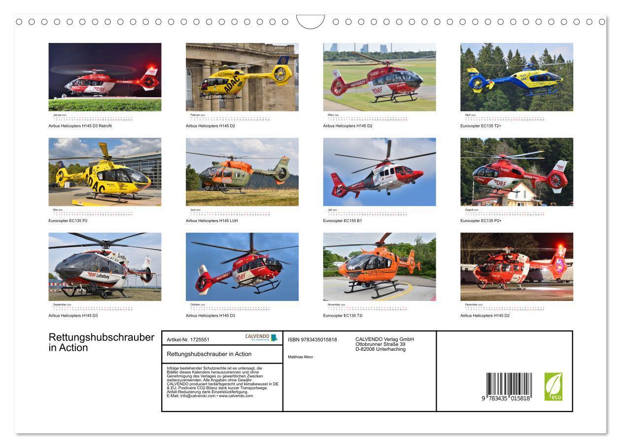 Bild: 9783435015818 | Rettungshubschrauber in Action (Wandkalender 2025 DIN A3 quer),...