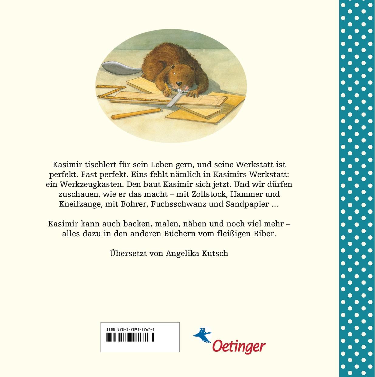 Rückseite: 9783789167676 | Kasimir tischlert | Lars Klinting | Buch | Kasimir | 36 S. | Deutsch