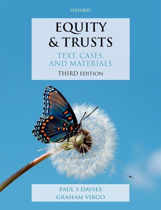 Cover: 9780198821830 | Equity & Trusts | Text, Cases, and Materials | Paul S. Davies (u. a.)