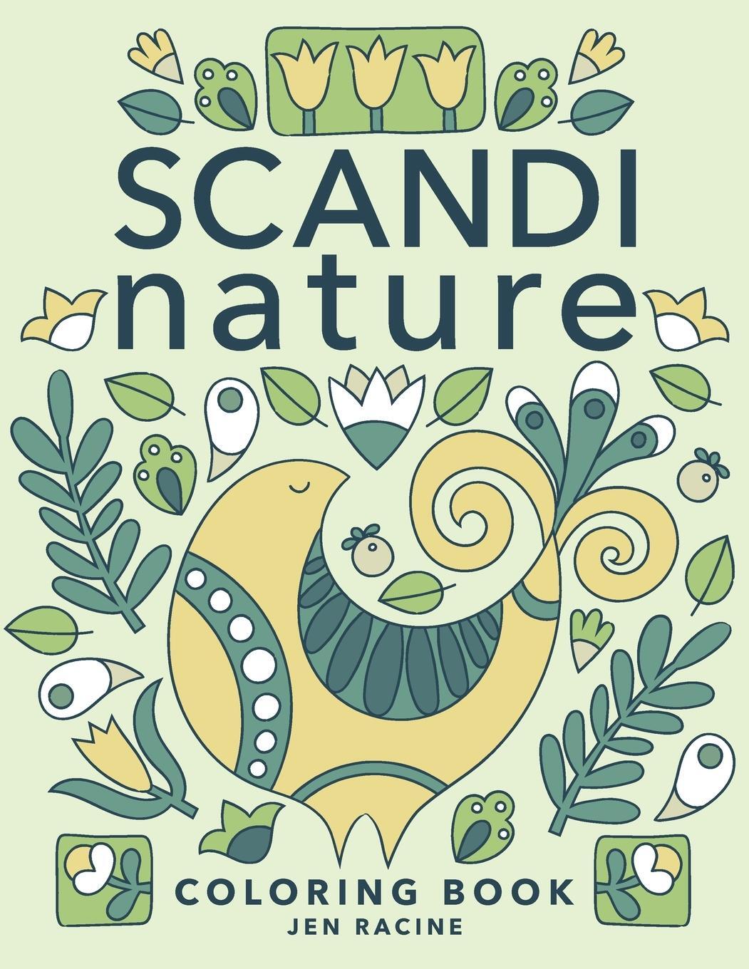 Cover: 9781951728465 | Scandi Nature Coloring Book | Jen Racine | Taschenbuch | Paperback