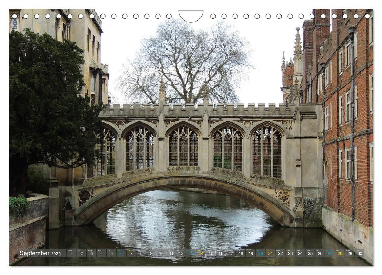 Bild: 9781325951208 | The historic Cambridge (Wall Calendar 2025 DIN A4 landscape),...