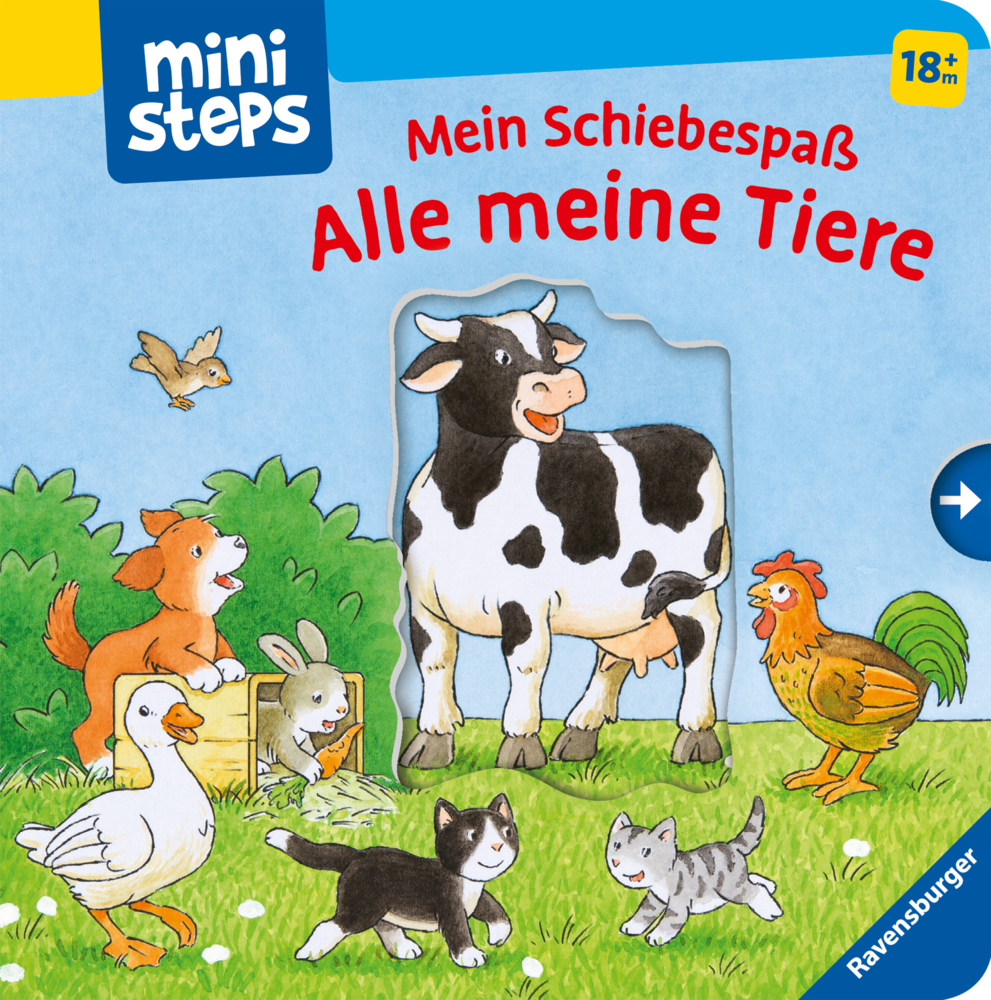 Cover: 9783473317554 | ministeps: Mein Schiebespaß: Alle meine Tiere | Ab 18 Monaten | Buch