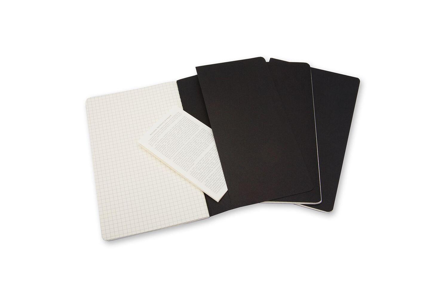 Cover: 9788883704901 | Moleskine Cahier pocket kariert schwarz DIN A6. 3er Pack | Taschenbuch