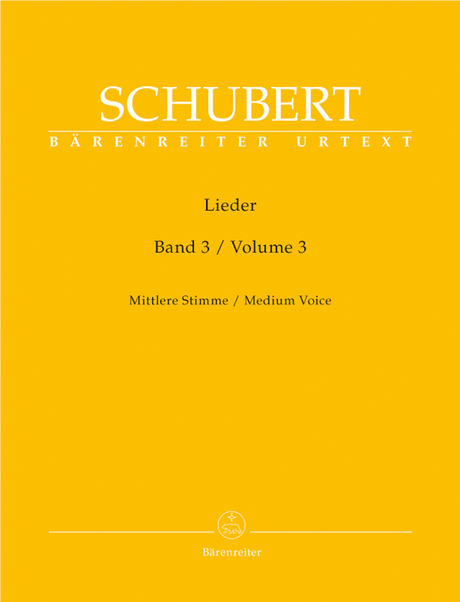 Cover: 9790006530632 | Lieder Band 3 | Mittlere Stimme / Medium Voice | Franz Schubert | Buch