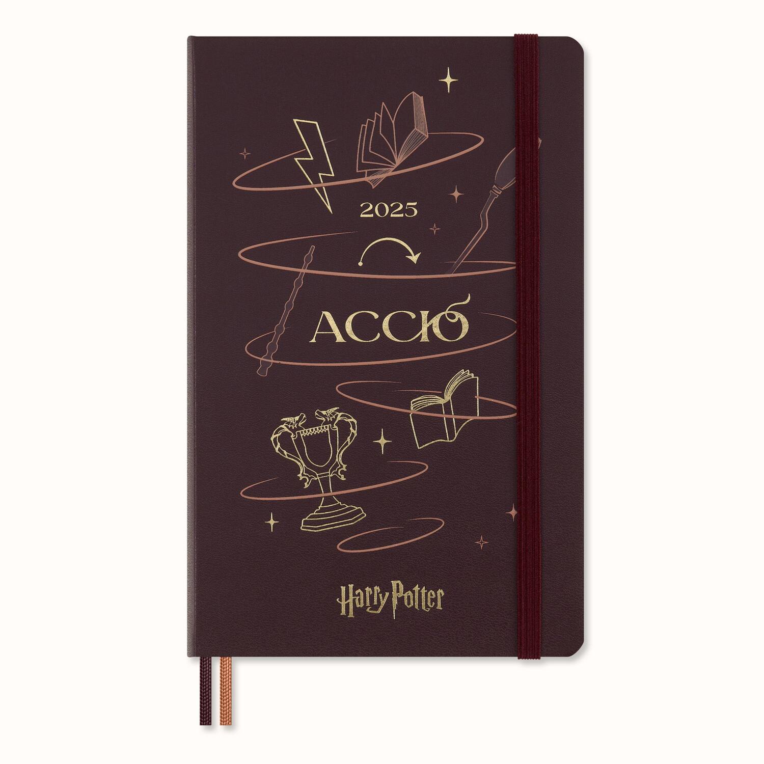 Cover: 8056999272166 | Moleskine Harry Potter Accio 12 Monate Tageskalender 2025, L/A5,...