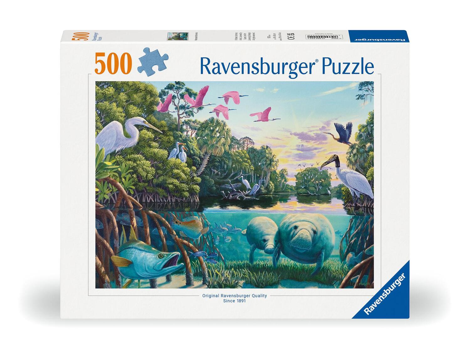 Cover: 4005555000440 | Ravensburger Puzzle 12000044 - Manatee Moments - 500 Teile Puzzle...